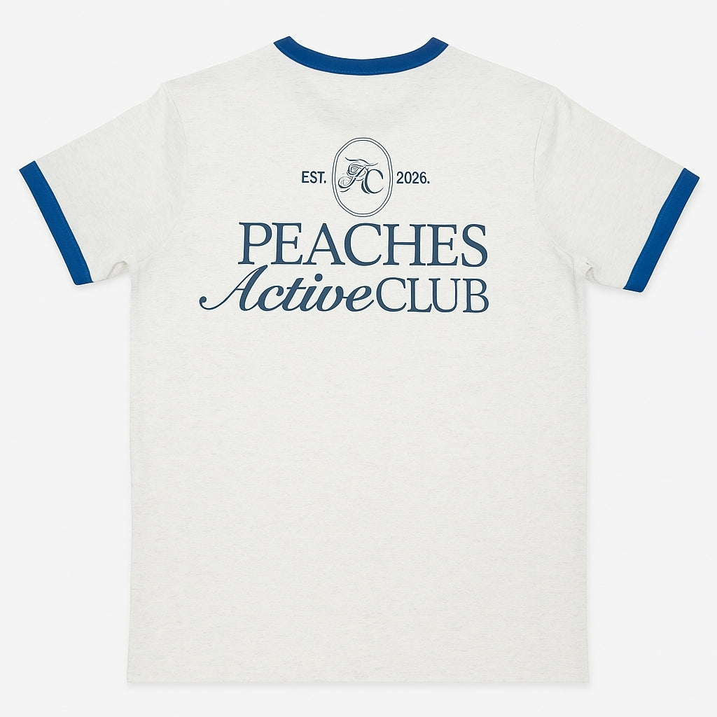 PAC Ringer Tee (Peaches Active Club Edition)