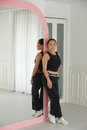 Flyaway UltraSoft Trousers – Seamless High-Rise Fit (Black Edition)