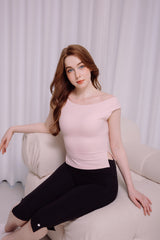 Off-Shoulder Activewear Top – Adjustable