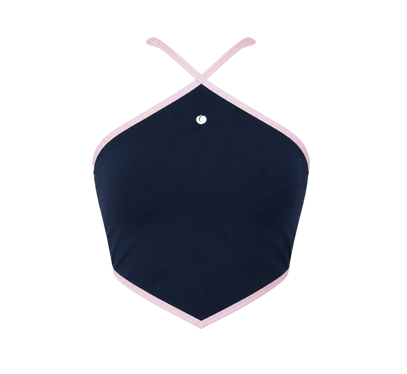 High-Waisted Flare Yoga Pants – Fold Over (Baby Pink)