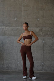 Fold-Over Flare Pants