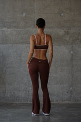 High-Waisted Flare Yoga Pants – Fold Over