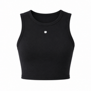 Flyaway Ultrasculpt Cropped Top With Built-In Bra Black Edition