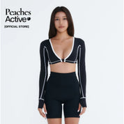 Peaches Activewear - Two Tone Coverup เสื้อแขนยาว ออกกำลังกาย  ผ้ากันยูวี แห้งไว