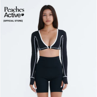 Peaches Activewear - Two Tone Coverup เสื้อแขนยาว ออกกำลังกาย  ผ้ากันยูวี แห้งไว