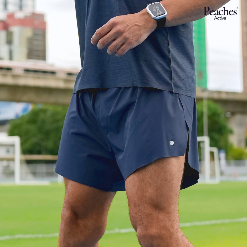 Peaches Active - Pants Men's Runflow Navy กางเกงวิ่งผู้ชาย