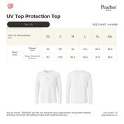 Peaches Active - Running UV Top Protection เสื้อวิ่งแขนยาว (Unisax) White