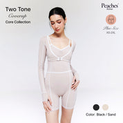 Peaches Activewear - Two Tone Coverup เสื้อแขนยาว ออกกำลังกาย  ผ้ากันยูวี แห้งไว