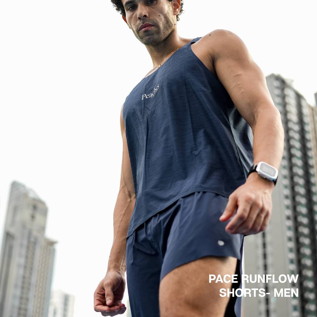 Peaches Active - Pants Men's Runflow Navy กางเกงวิ่งผู้ชาย