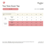 Peaches Activewear - Two Tone Coverup เสื้อแขนยาว ออกกำลังกาย  ผ้ากันยูวี แห้งไว
