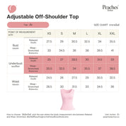 Peaches Active - Soft Sport Era Adjustable Off Shoulder Top เสื้อเปิดไหล่ มีฟองน้ำในตัว