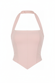V-Form Corset Top Baby Pink