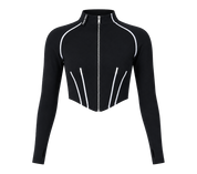 Zip Up Corset Jacket