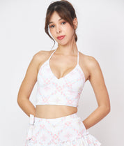 LAI THAI HALTER SWIM CROP
