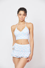 LAI THAI HALTER SWIM CROP